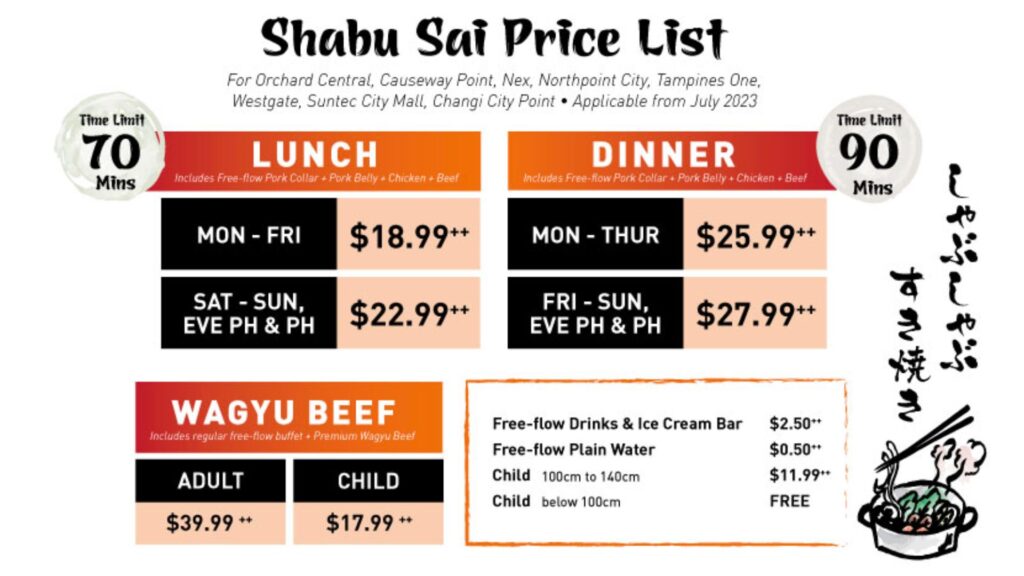 shabu sai buffet price